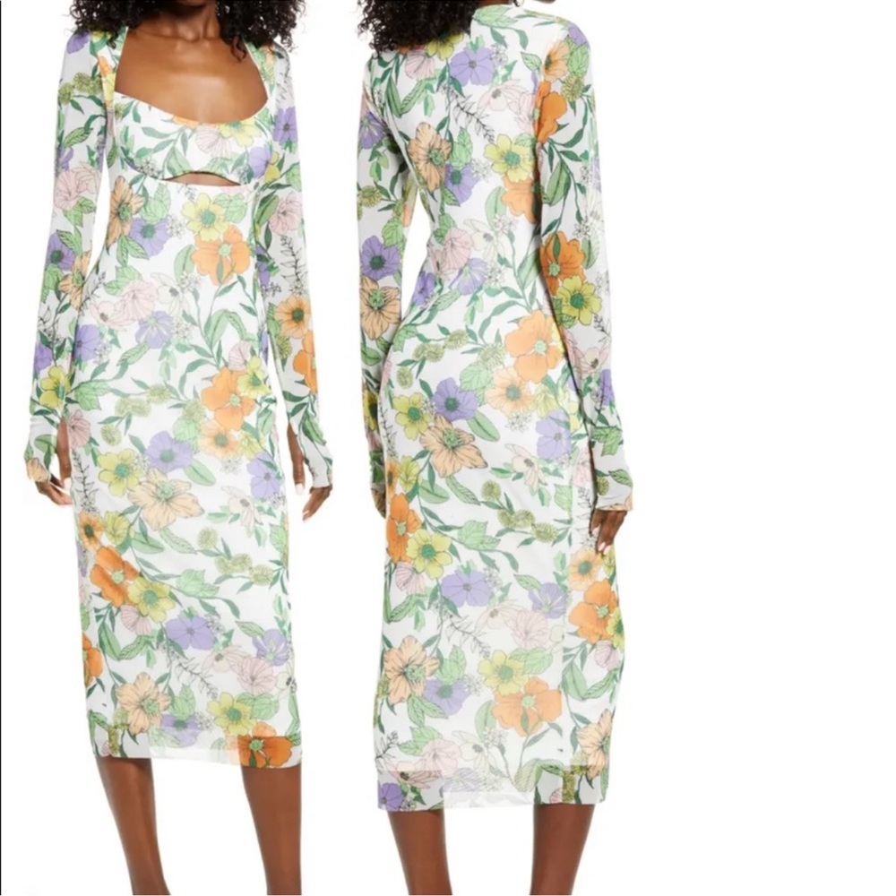 Floral midi dress